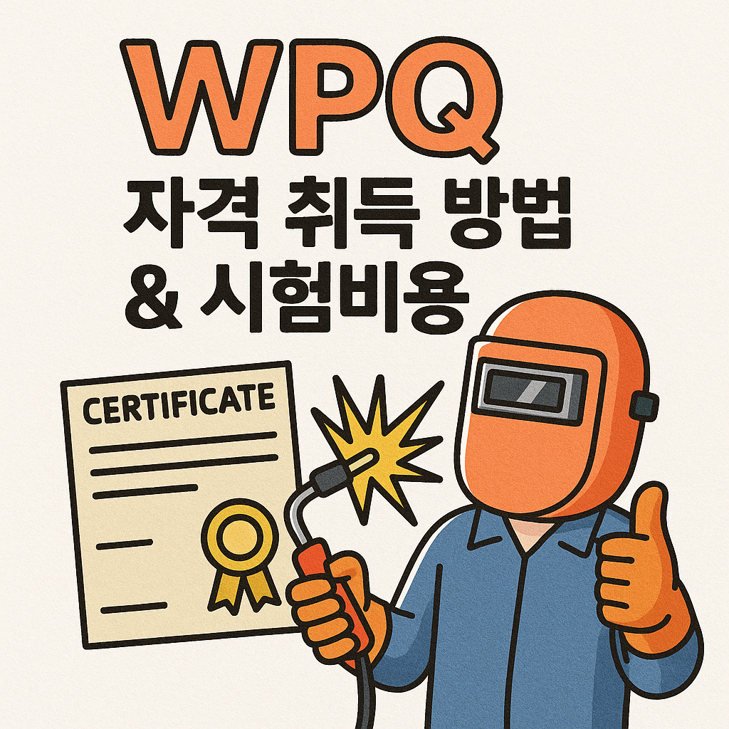 WPQ 자격증 시험 가이드 – WPS, PQR, WPQ의 차이와 시험 절차 안내 일러스트