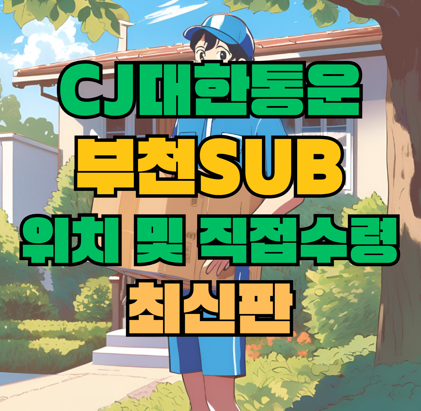 CJ대한통운 부천sub 허브 서브 터미널 위치 및 상품 수령 방법 최신판