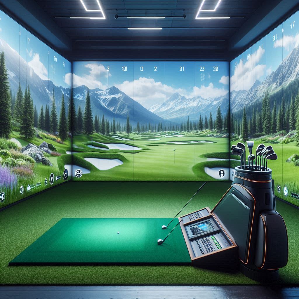 스크린골프장 배경