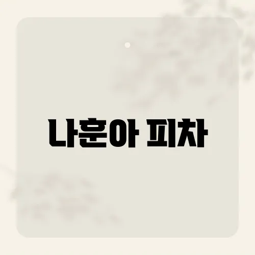 나훈아 피차, 그의 노래에 담긴 숨겨진 이야기는?​