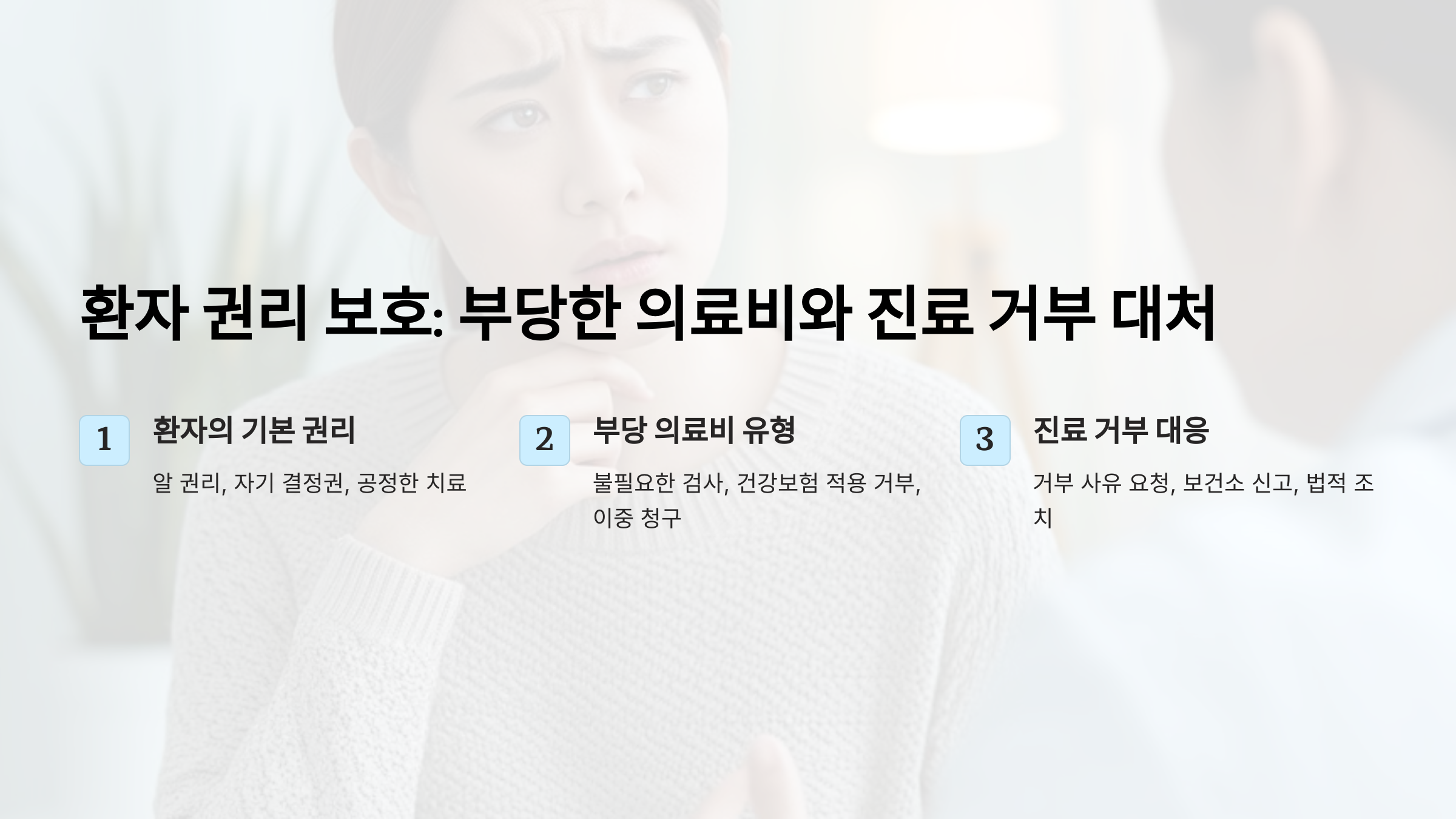 환자 권리 보호 부당한 의료비 청구와 진료 거부에 대처하는 법