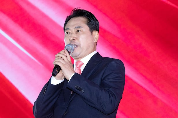 <출처 : 조선일보> 전당대회에서 발언하고 있는 장동혁