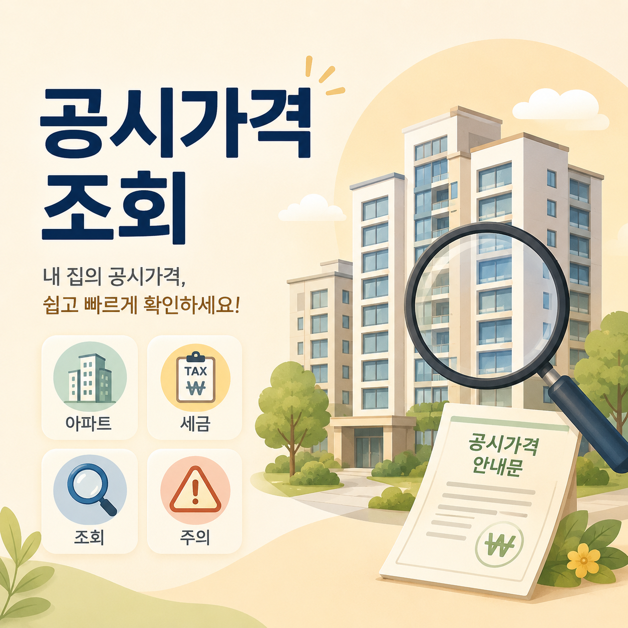 아파트 공시지가 조회, 2026년 공시가격 확인 방법