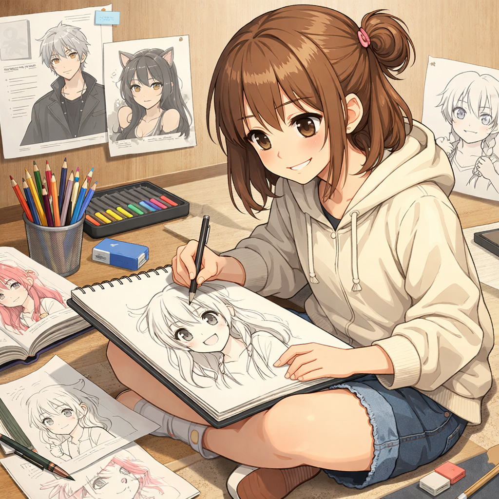 애니메이션 vs 만화 그리기 차이점