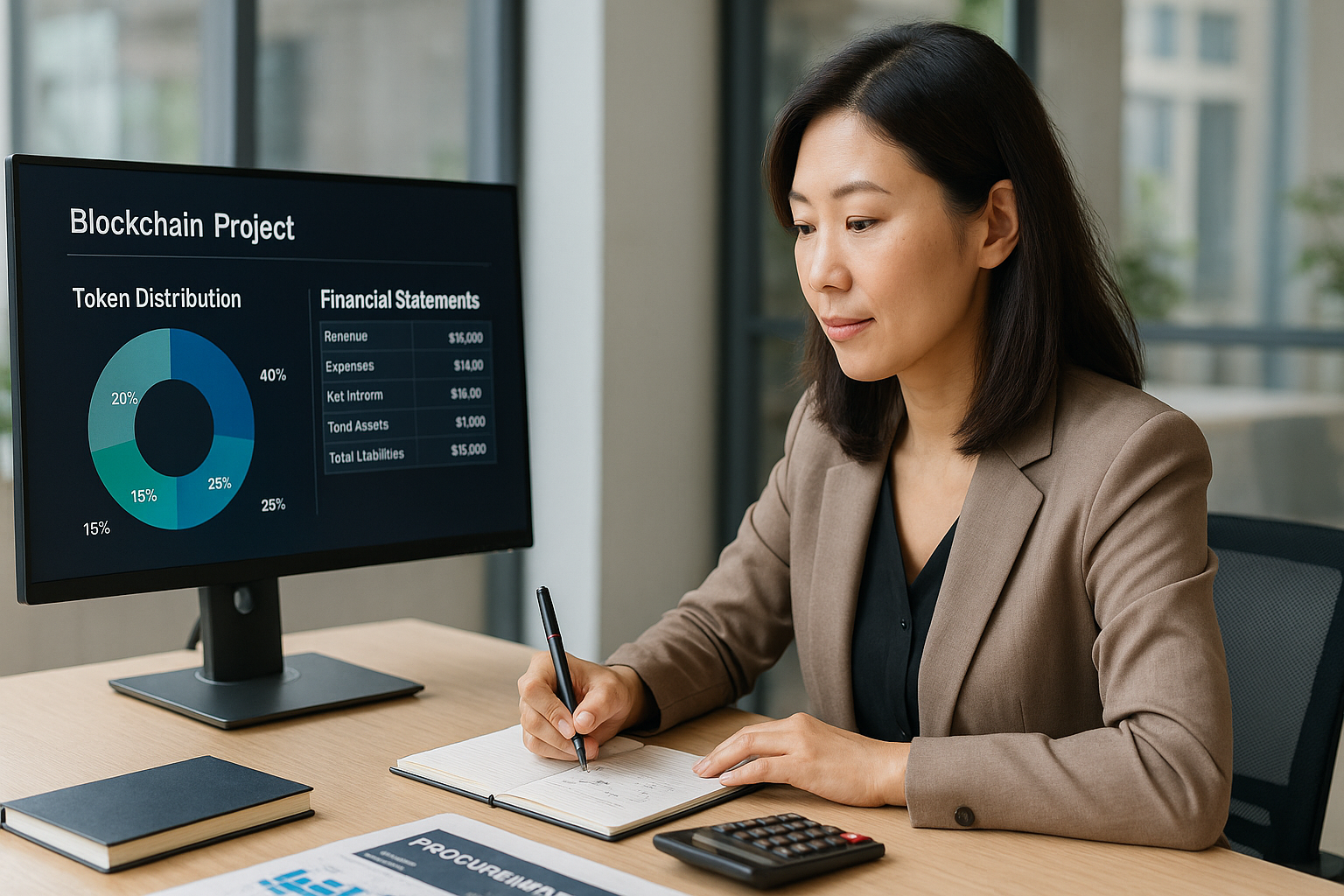 블록체인 토큰 분배 차트 점검