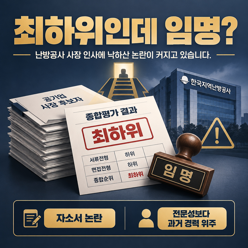 최하위인데 임명?