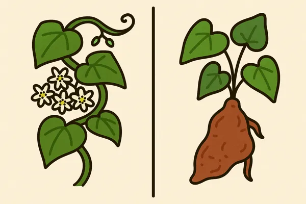 박주가리 하수오 구별법과 판별 기준2