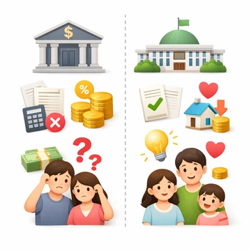 일반 대출과 정책 대출 차이 구조 비교 설명6