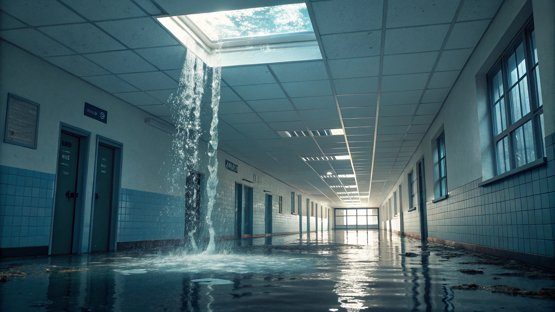 건물 내부 누수