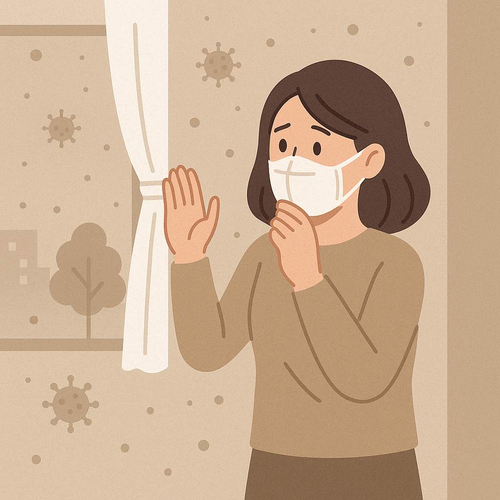 집 실내 황사 미세먼지 차단