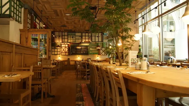 Le Pain Quotidien 도쿄 미드타운점 가게 내부