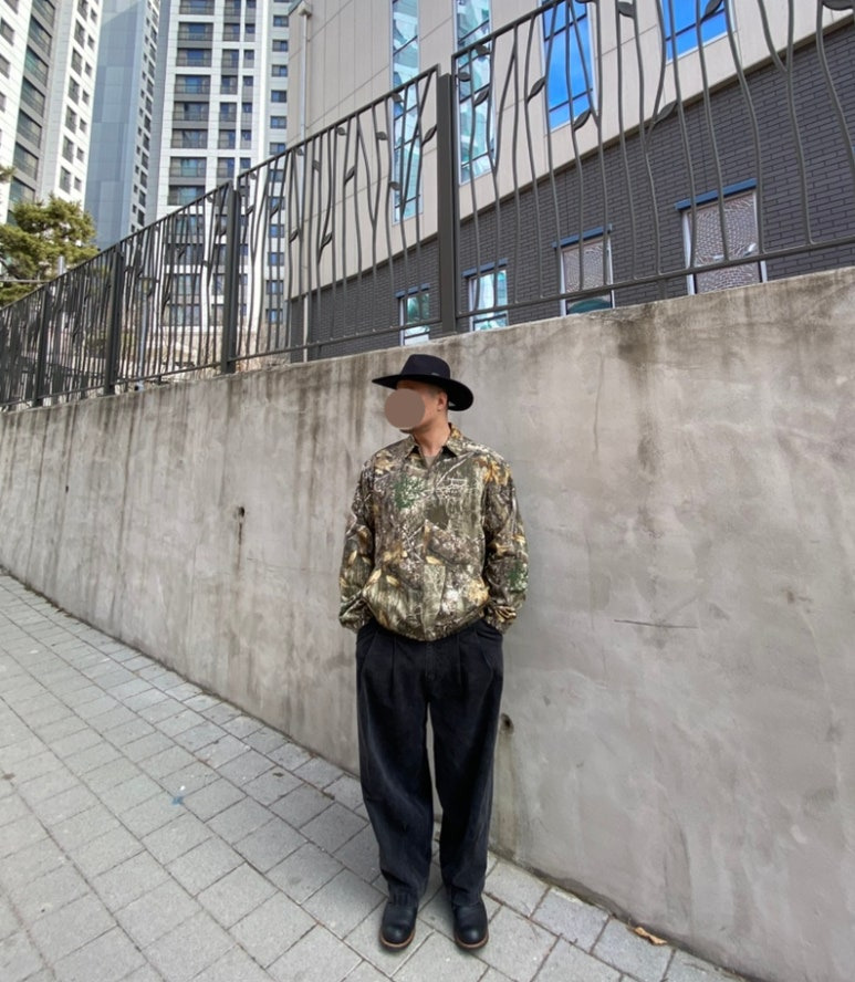 데일리룩('26.2.27.)유니버셜 케미스트리 페도라 웨스턴모자 카우보이모자, 디스이스네버댓 디네댓 리얼트리 재킷, 무신사스탠다드 벌룬 팬츠, 레드윙 아이언레인저 블랙 하니스