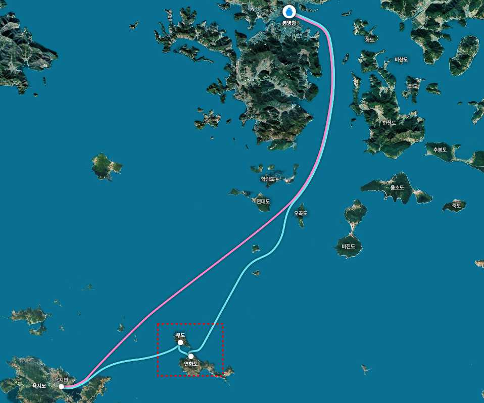 연화도-항로-사진
