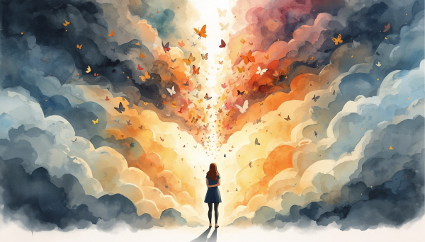 ISFP의 염려는 소중한 관계를 지키려는 마음에서 비롯되지만, 스스로를 존중하고 솔직하게 표현할 때 그 불안은 점차 줄어듭니다에 관한 그림입니다