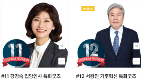 국회입성 비례대표자