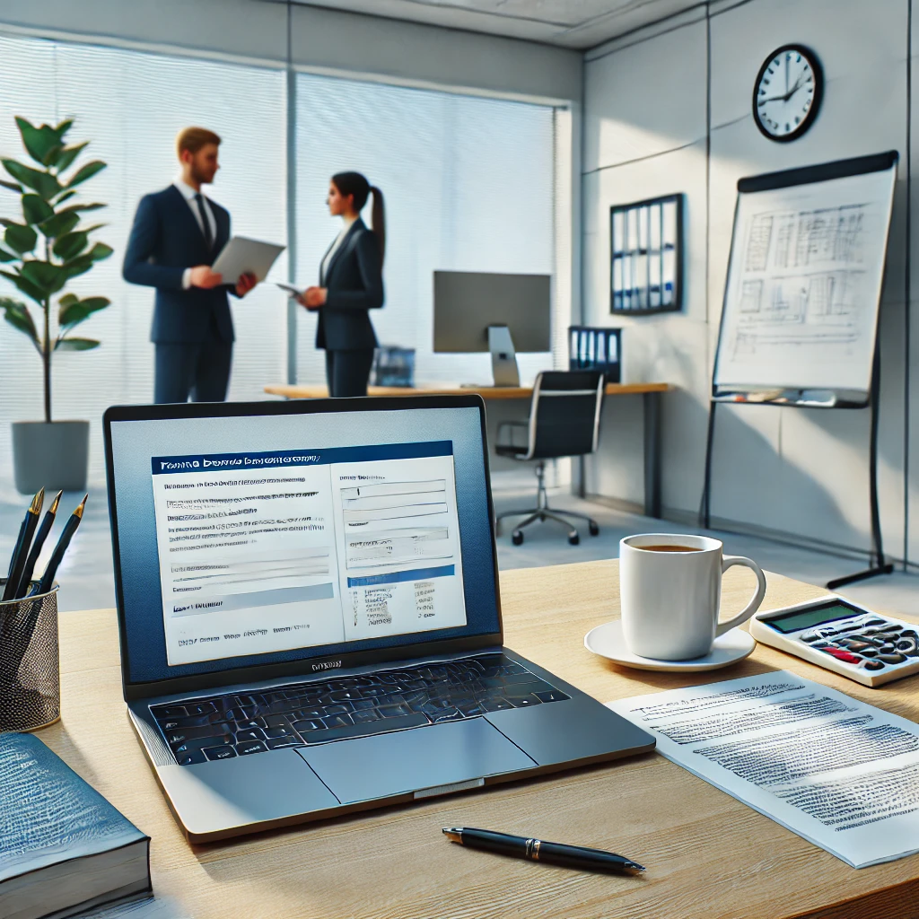 사무실에서 토익 사진 묘사 연습을 위한 환경