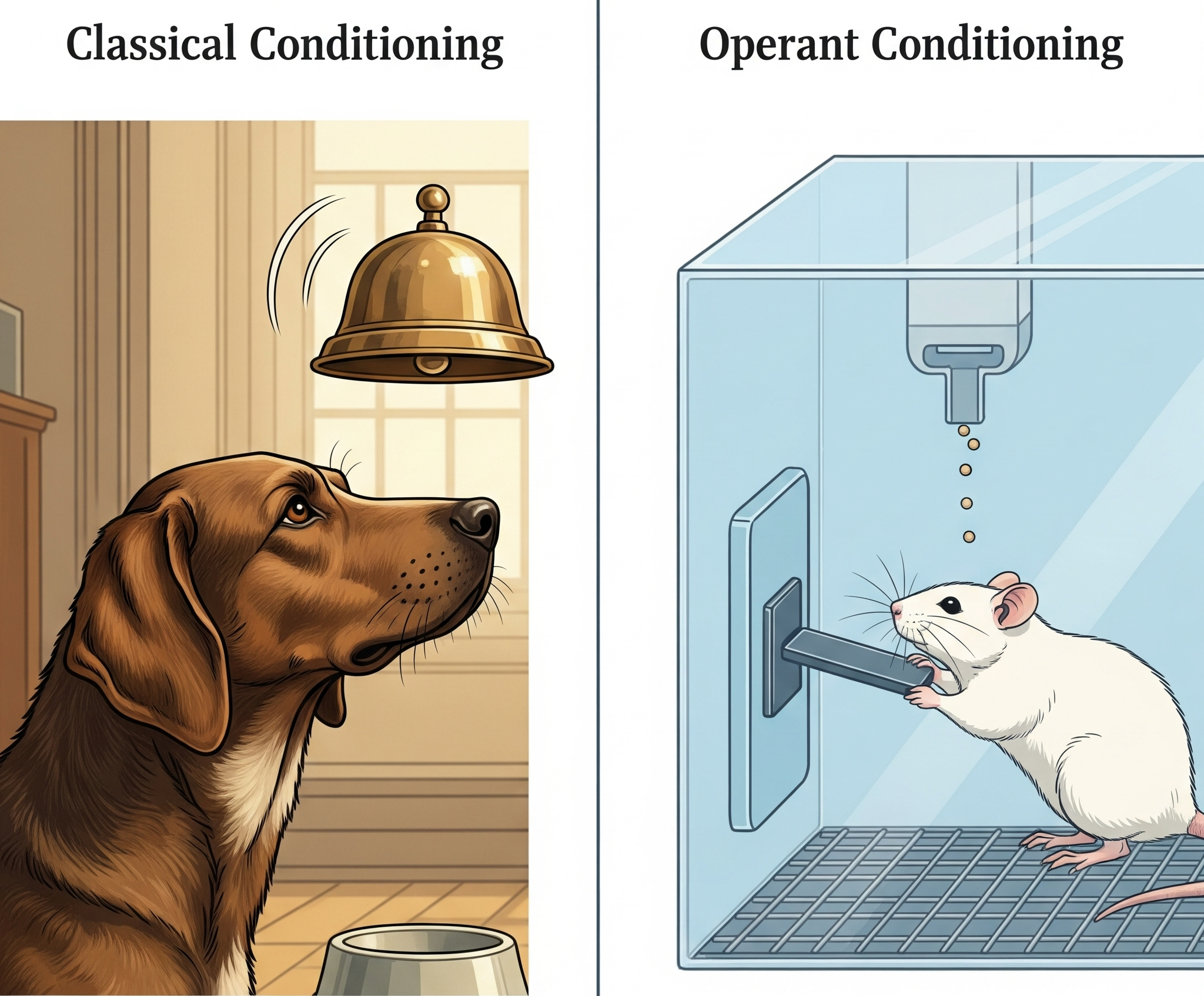 고전적 조건화와 조작적 조건화 차이점