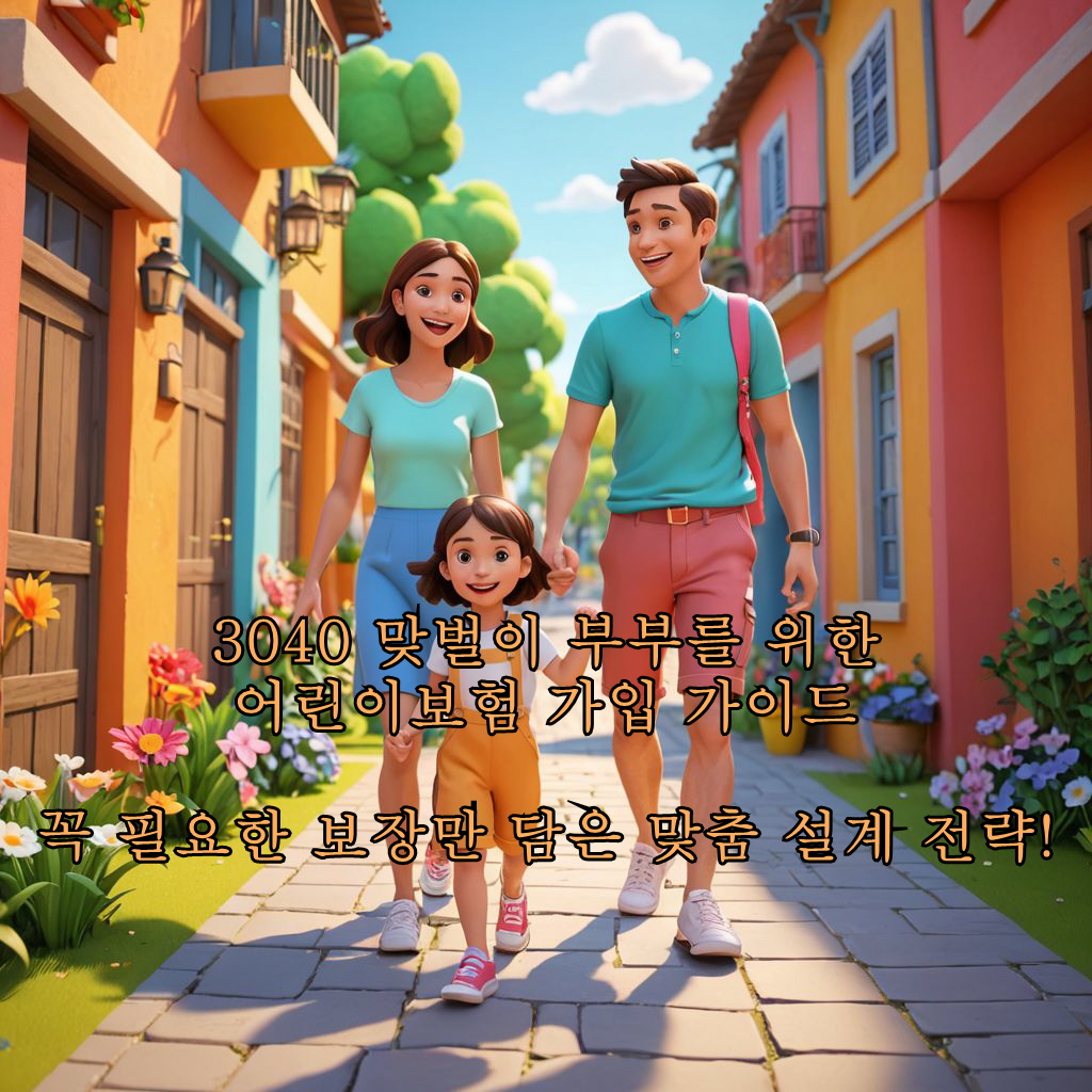 3040 맞벌이 부부를 위한 어린이보험 가입 가이드: 꼭 필요한 보장만 담은 맞춤 설계 전략!