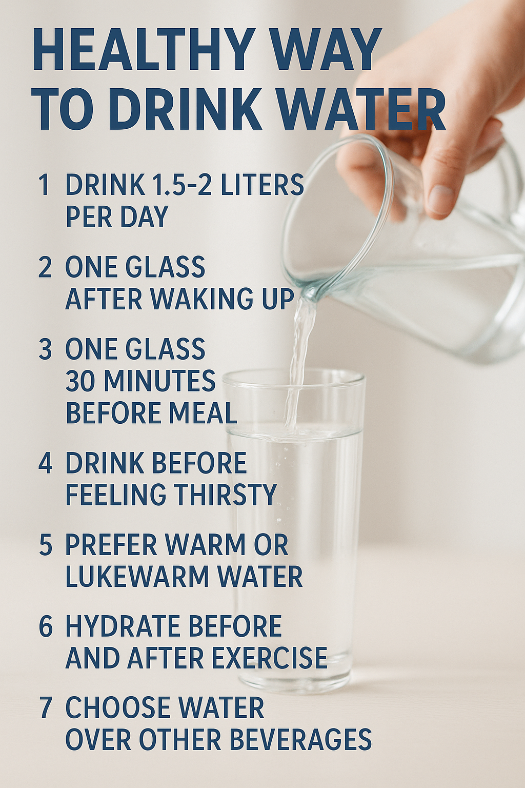 건강을 위한 올바른 물 마시는 법, 하루 물 습관이 몸을 바꾼다