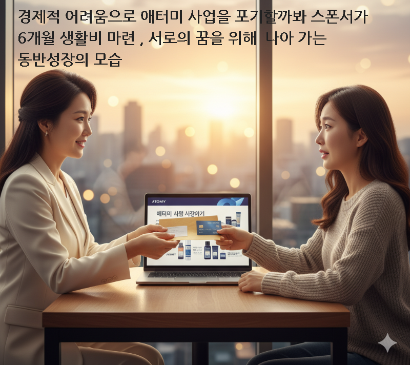 박미영임페리얼, 사업초기 경제적 어려움, 스폰서가 6개월치 생활비를 마련해줌, 동반성장, 서로의 꿈을 지켜주고 함께 나아가는 모습