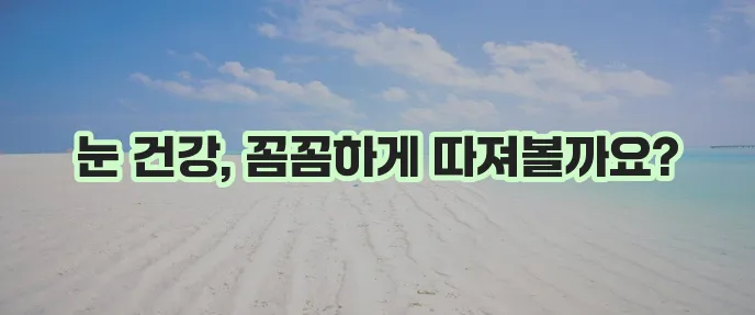 루테인 꼼꼼하게 추천해 드립니다!
