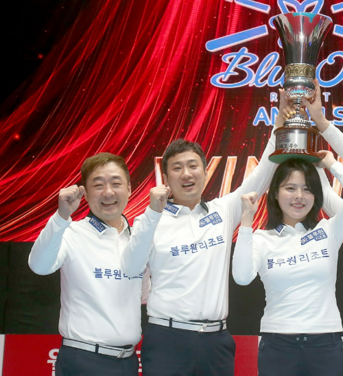 PBA팀리그 블루원리조트 프로당구선수들