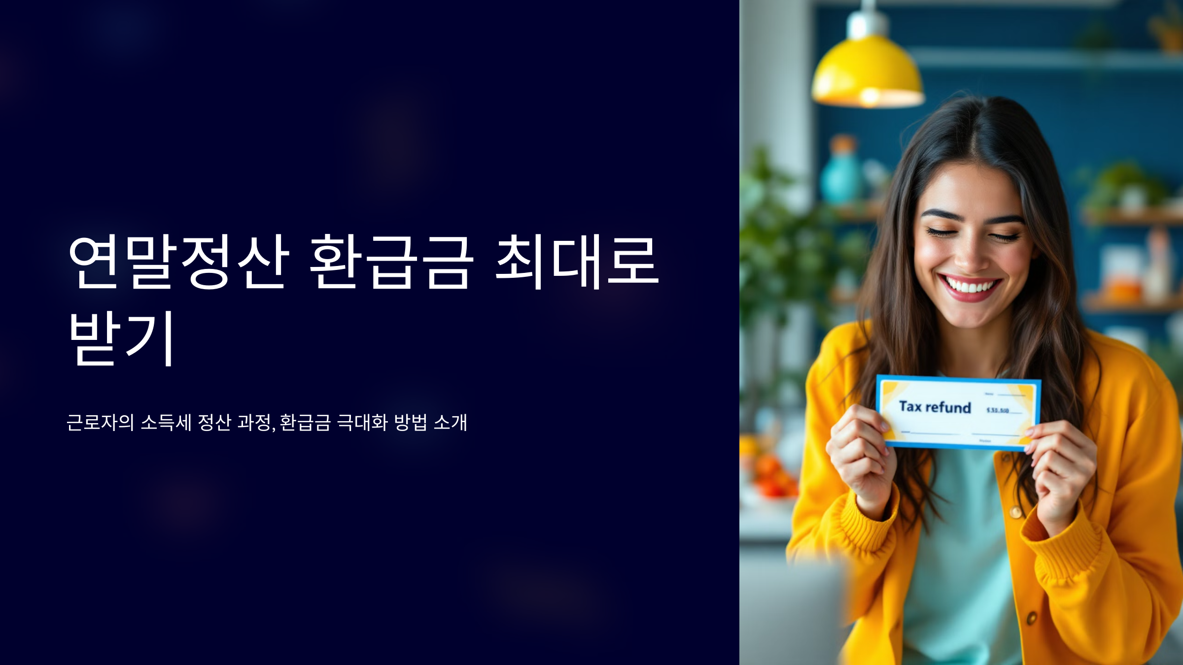 연말정산 환급금 최대로 받기