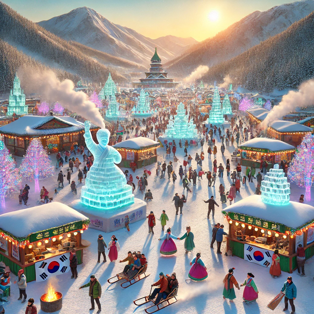 평창 송어축제 그림