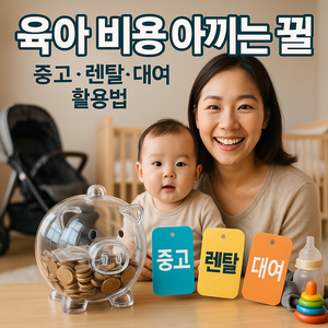 육아 비용 절약 비법 💡 중고·렌탈·대여 활용 꿀팁