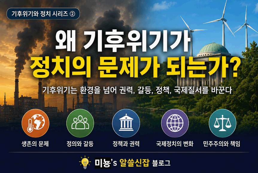 왜 기후위기가 정치의 문제가 되는가?｜기후위기는 환경을 넘어 권력, 갈등, 정책, 국제질서를 바꾼다