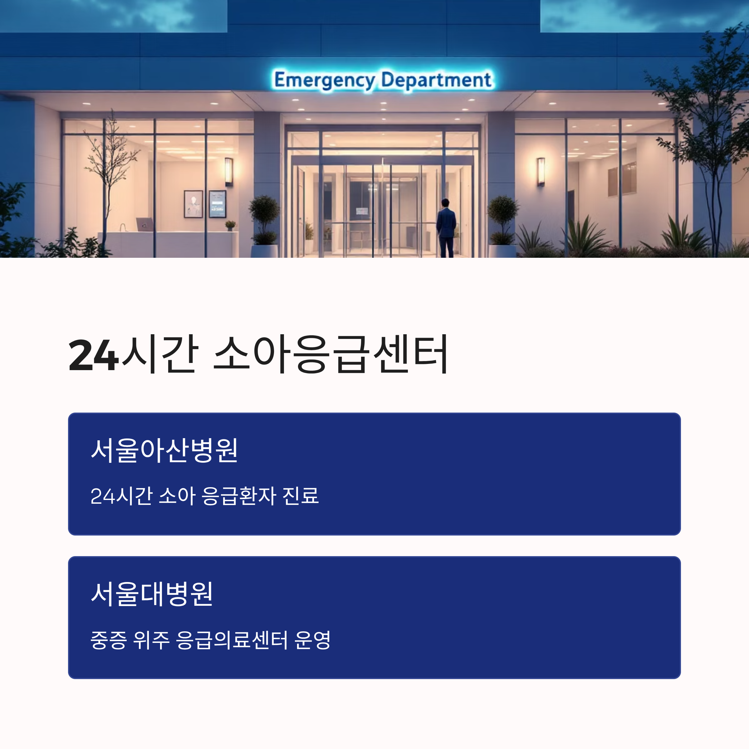 중증 환자 중심 응급 의료 기관