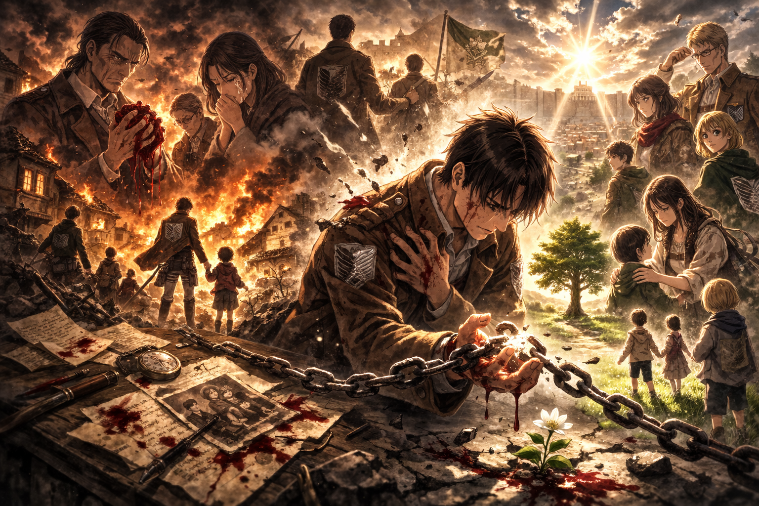 진격의 거인 부모 세대의 죄