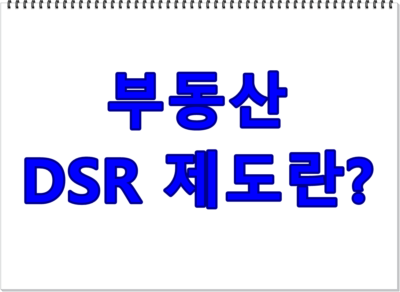 부동산 DSR 제도란?