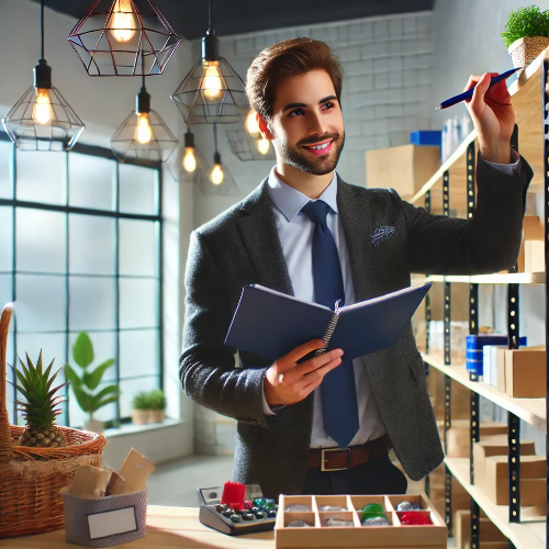 소상공인 매장 내부를 개선하며 지원금을 활용하는 모습