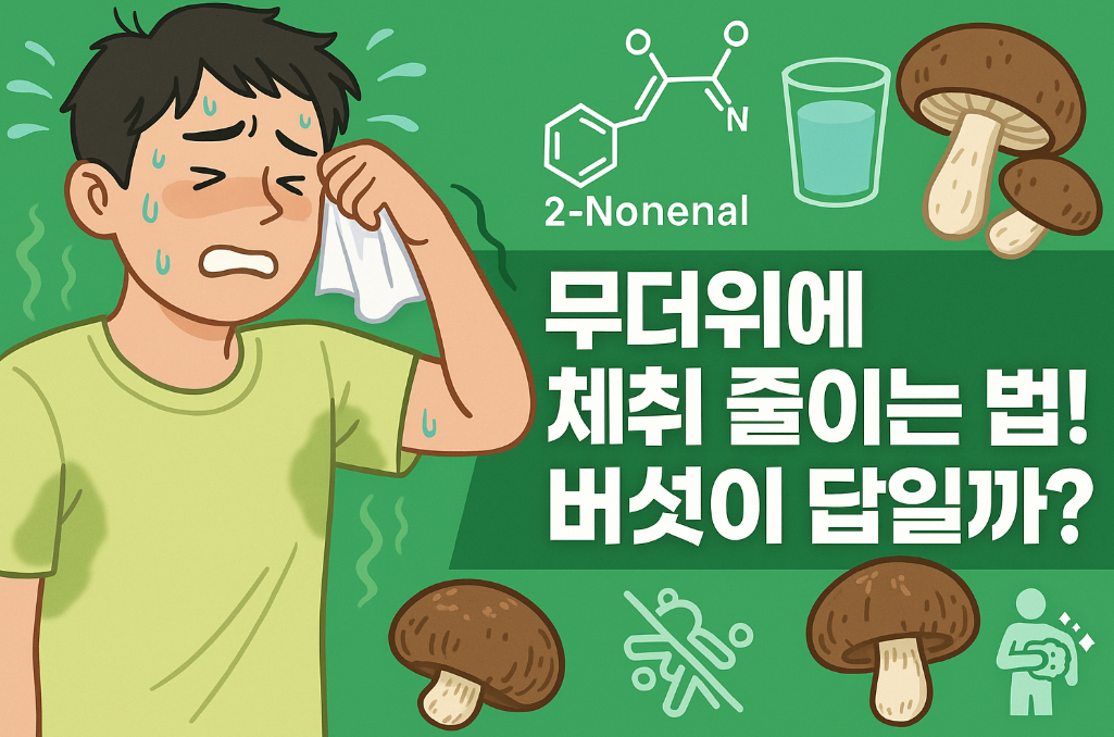 버섯이 체취를 줄여준다 - 과학으로 살펴본 여름철 냄새 관리 전략