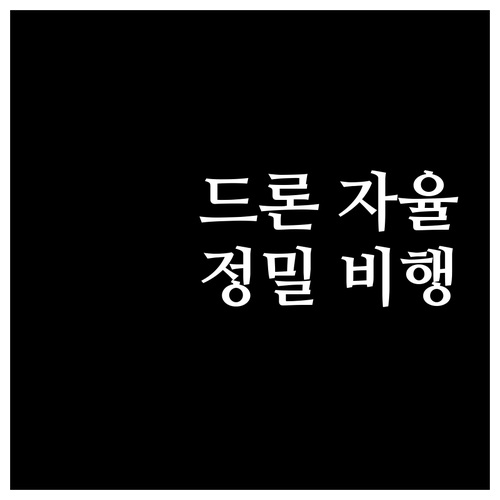 드론 자율비행, INS-GPS 융합 ..