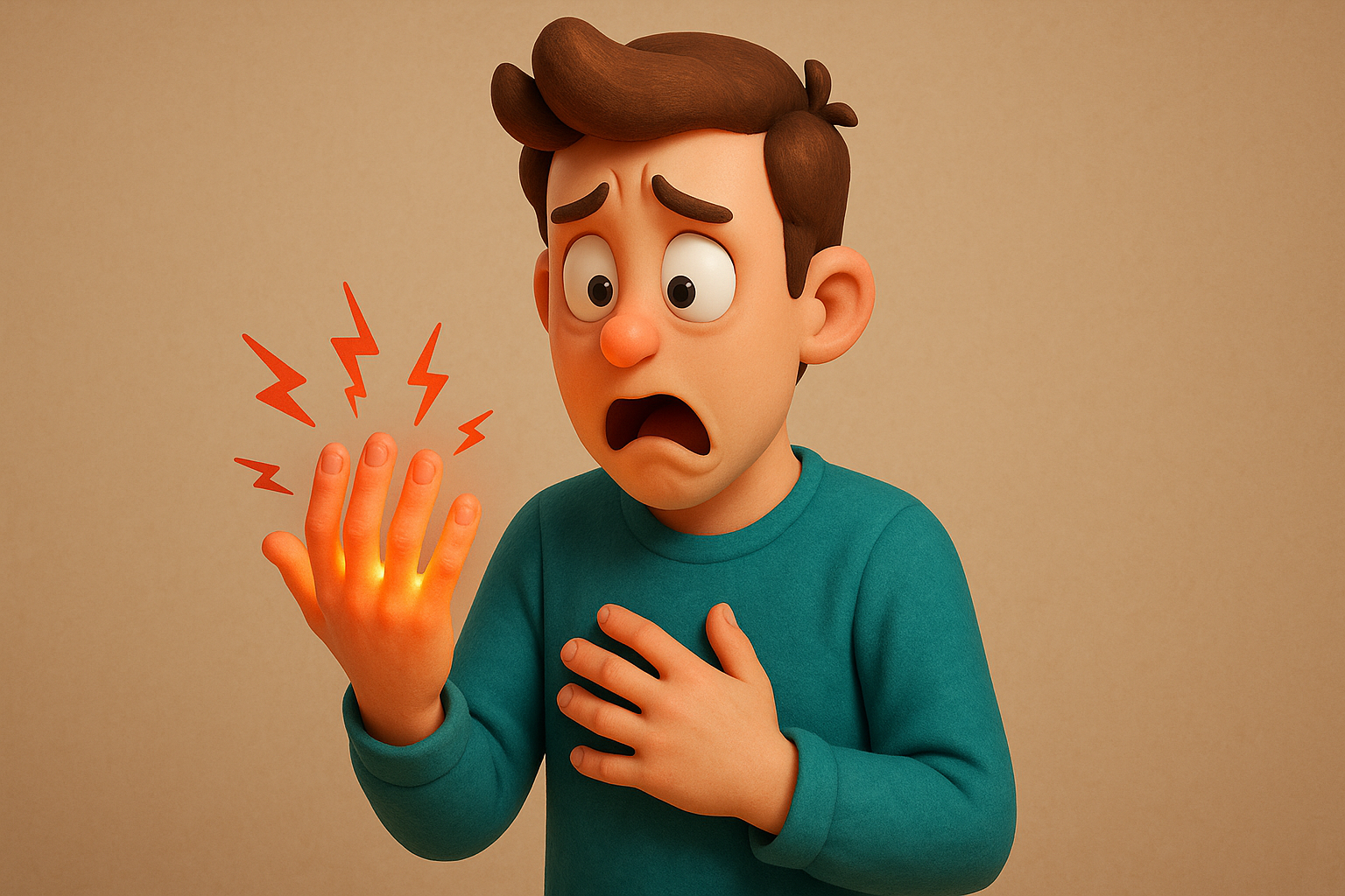 손가락 끝이 저린 이유