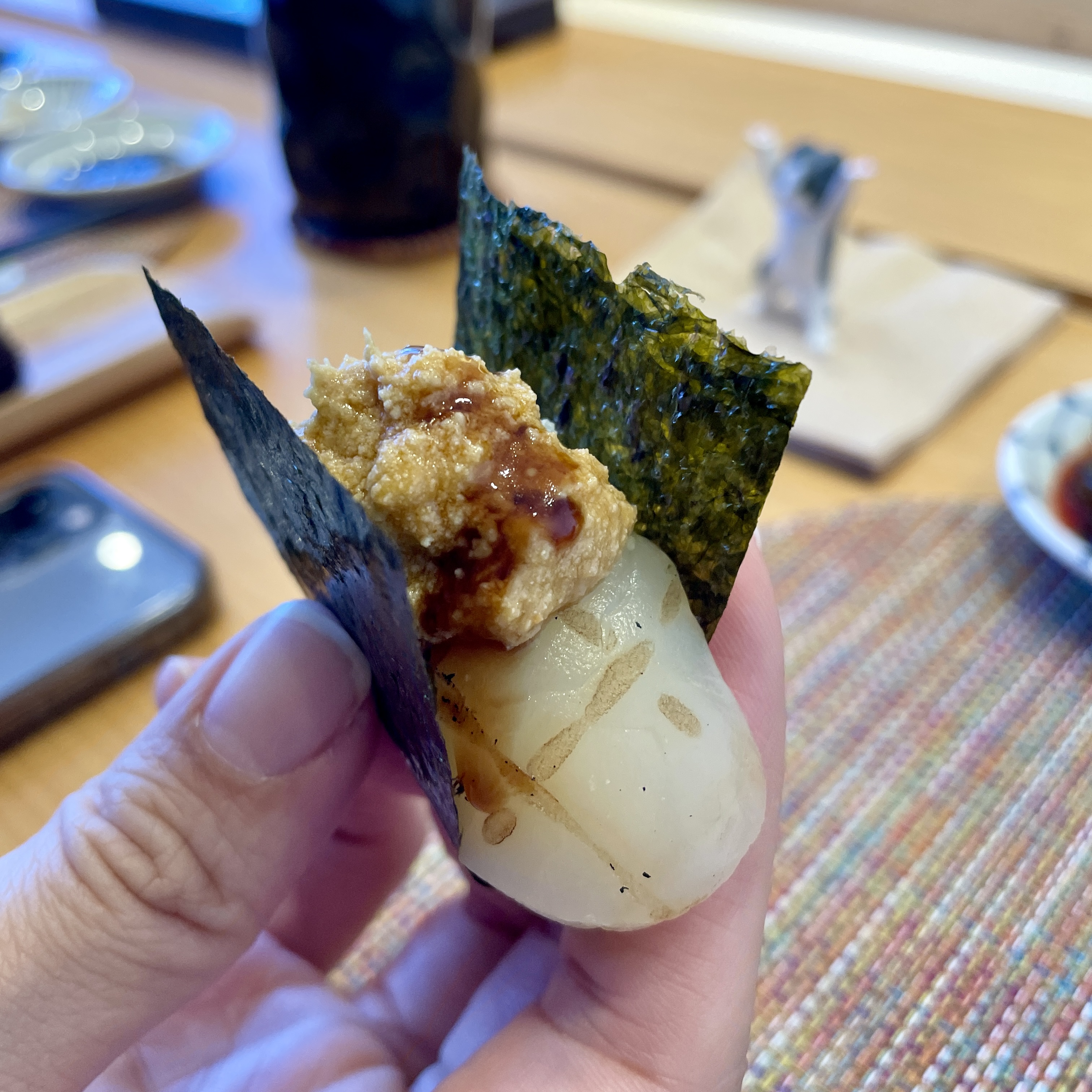 아귀간과 가리비 관자