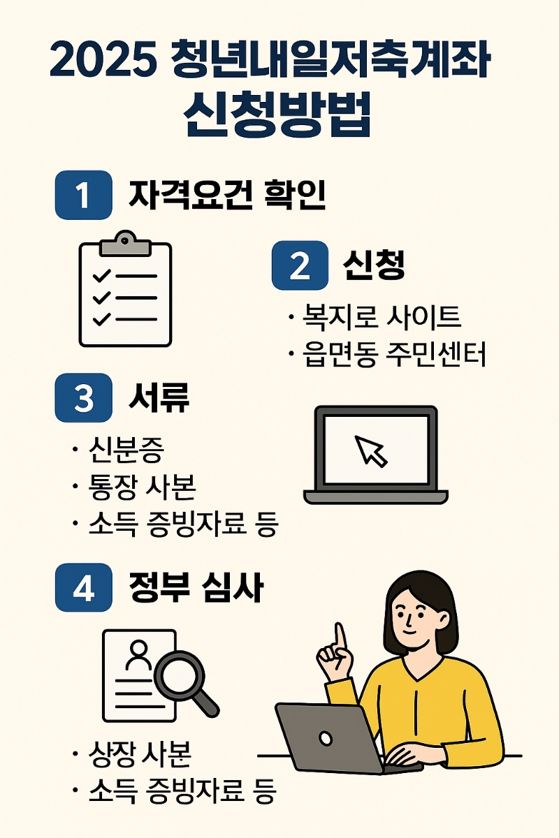 청년내일저축계좌 신청방법