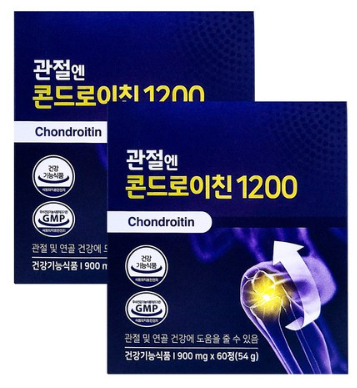 콘드로이친 관절엔 콘드로이친1200, 60정, 2개