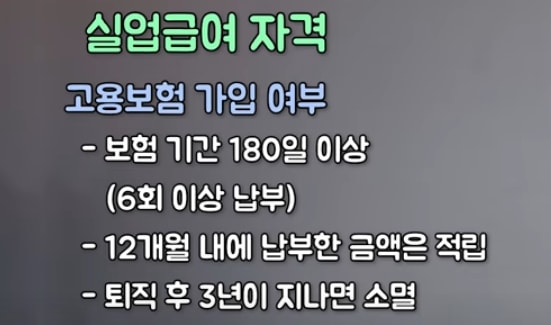 2021년 실업급여 조건