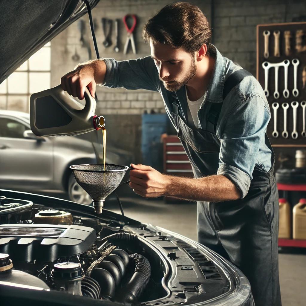 엔진오일 많이 넣으면