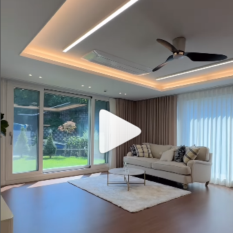 경기도 광주시 초월읍 대쌍령리에 위치한 전원주택의 거실 장면