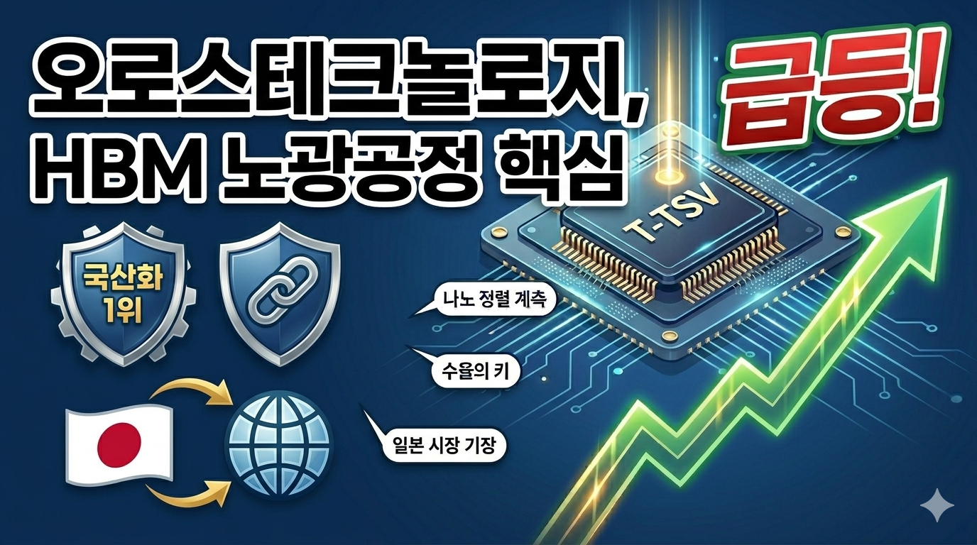 오로스테크놀로지, HBM 노광공정의 핵심 '오버레이 계측' 기술력 입증 및 국산화 1위 강조 썸네일 이미지