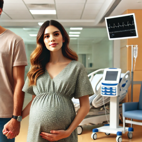 임신 후기 여성 사진