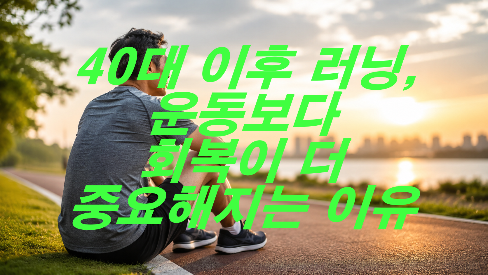 40대 이후 러닝, 운동보다 회복이 더 중요해지는 이유