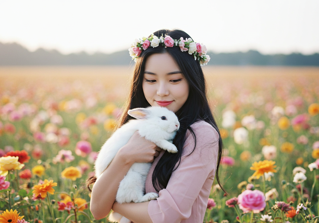 대표적인 토끼 태몽 유형과 해석 - 색깔과 행동별 의미