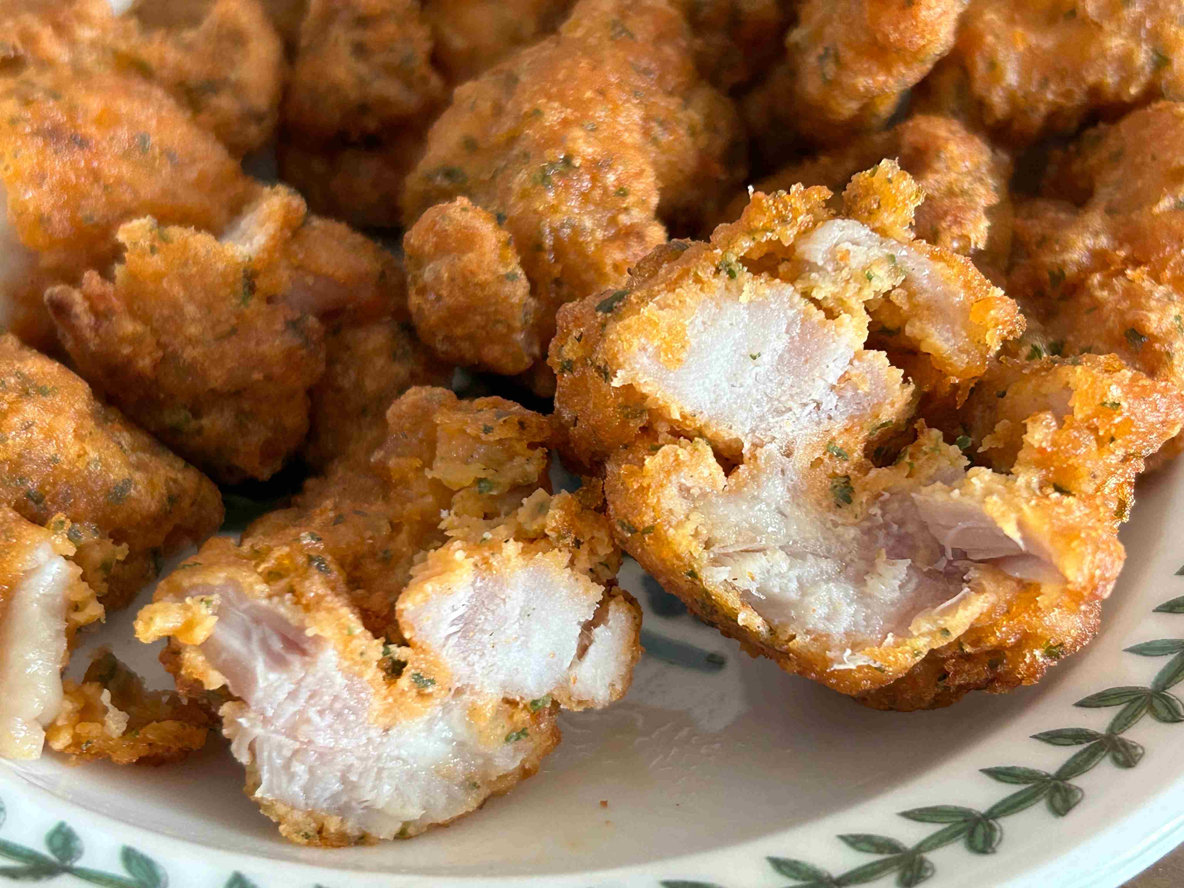 치킨 단면