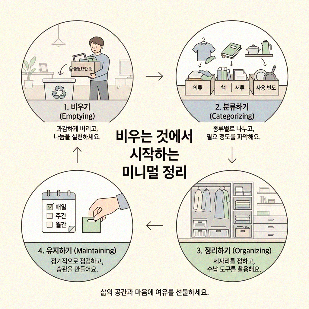 심플함이 주는 행복 미니멀 인테리어 정리 꿀팁