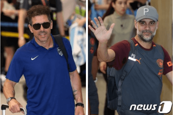 맨시티 AT마드리드 선수 사진이미지입니다.